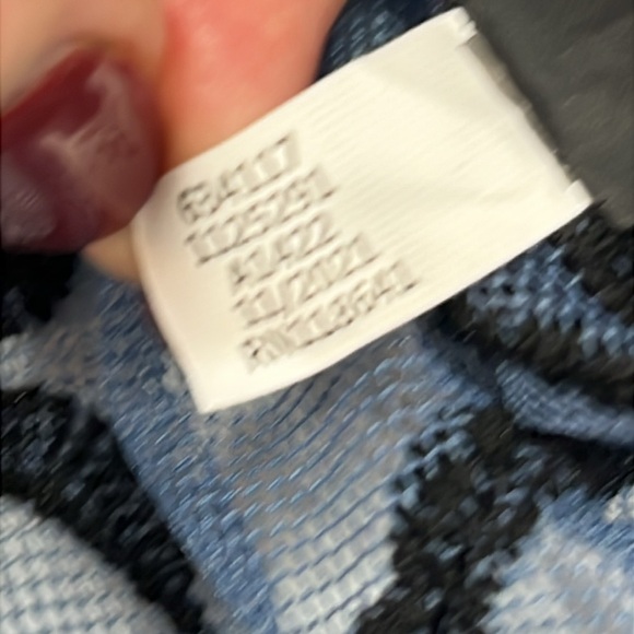 Lane Bryant Blue black Floral Embroidered MESH DUSTER JACKET Open Front Robe 18 - Picture 13 of 16